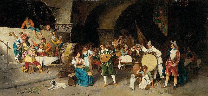 Day in a tavern, Luis Riccardo Falero